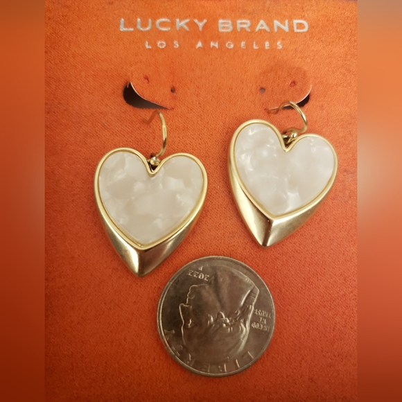 Lucky Brand Jewelry - Lucky Brand heart shape earrings.